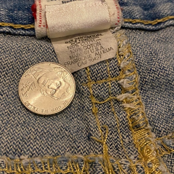 **SOLD** Vintage True Religion rainbow joey shorts - Picture 8 of 10